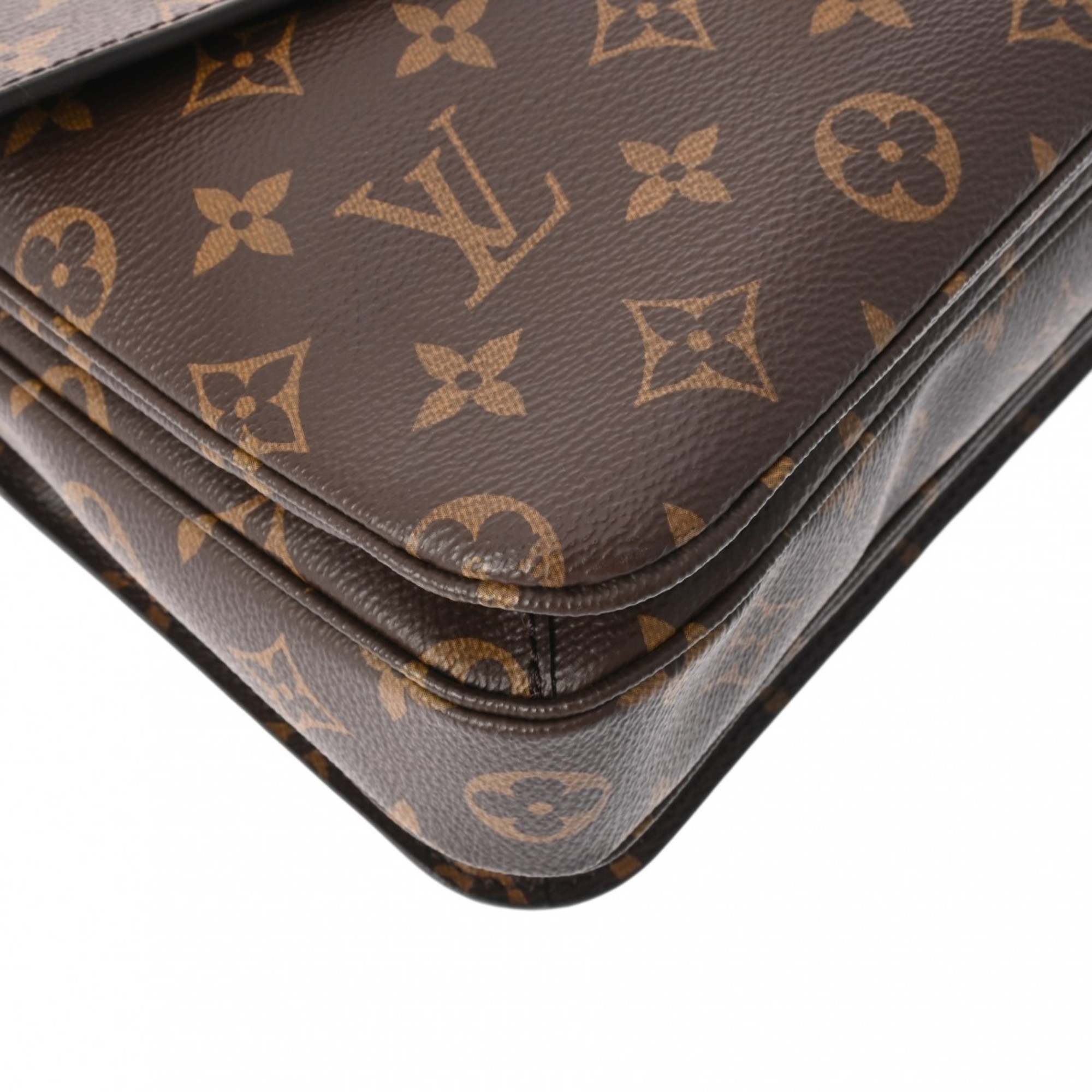 LOUIS VUITTON Louis Vuitton Monogram Pochette Metis MM Brown M44875 Women's Canvas Handbag