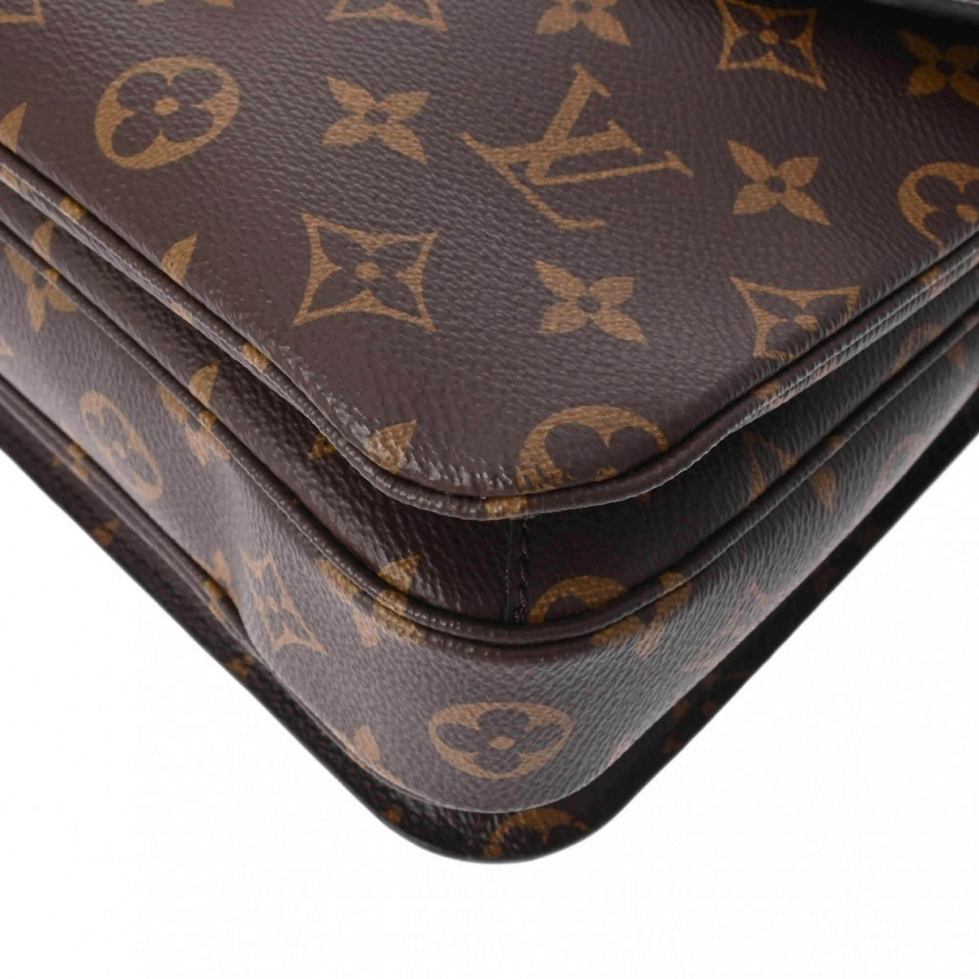 LOUIS VUITTON Louis Vuitton Monogram Pochette Metis MM Brown M44875 Women's Canvas Handbag