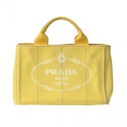 PRADA Prada Canapa Yellow BN2439 Women's Canvas Handbag