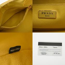 PRADA Prada Canapa Yellow BN2439 Women's Canvas Handbag