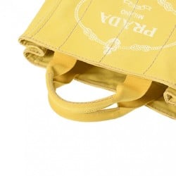 PRADA Prada Canapa Yellow BN2439 Women's Canvas Handbag