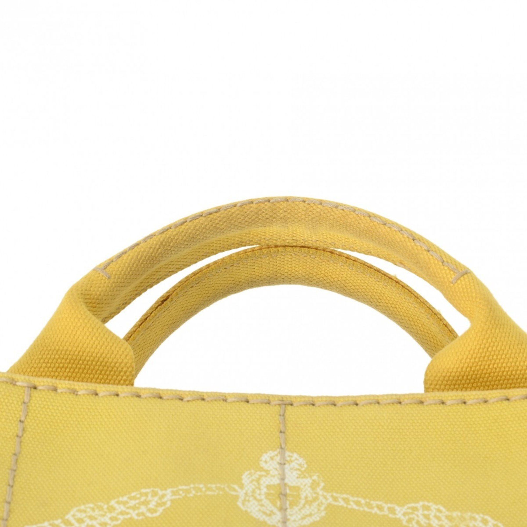 PRADA Prada Canapa Yellow BN2439 Women's Canvas Handbag