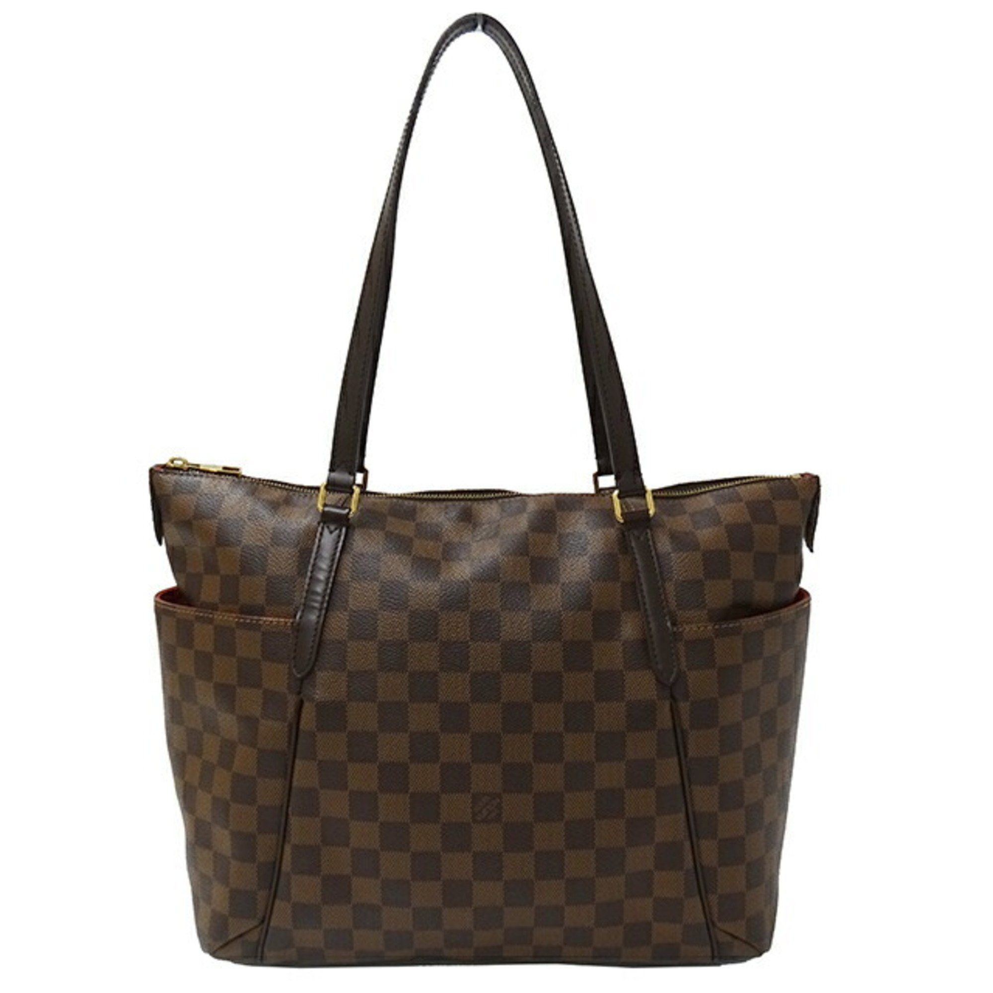 Louis Vuitton Damier Women's Tote Bag Totally MM Ebene Brown N41281