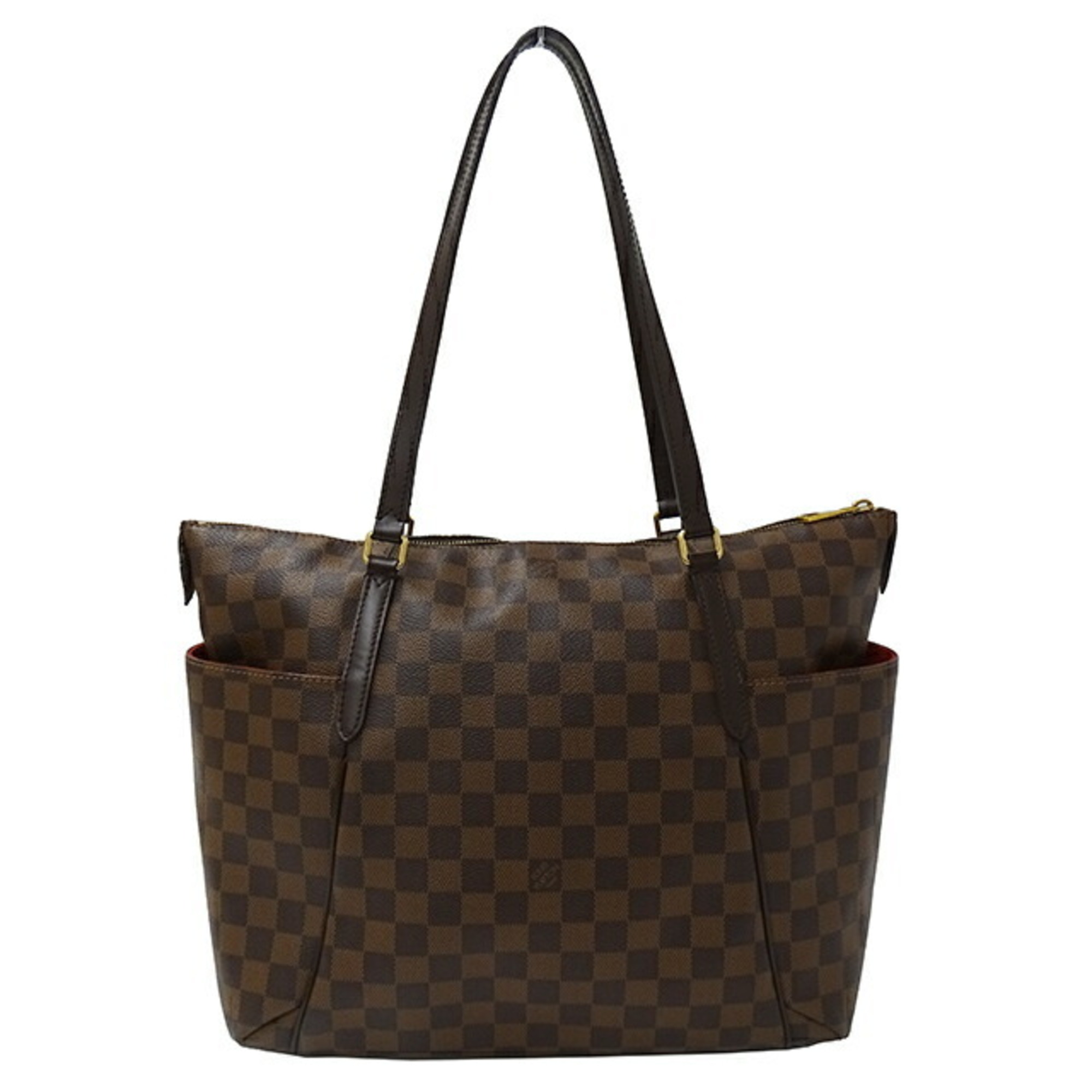 Louis Vuitton Damier Women's Tote Bag Totally MM Ebene Brown N41281