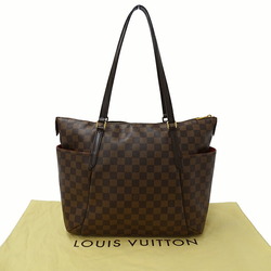 Louis Vuitton Damier Women's Tote Bag Totally MM Ebene Brown N41281