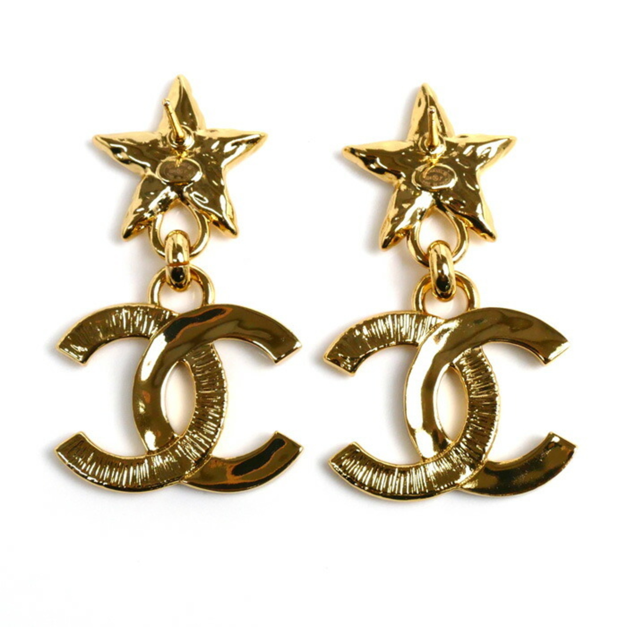 CHANEL Metal Star Pop Earrings 17.2g for Women