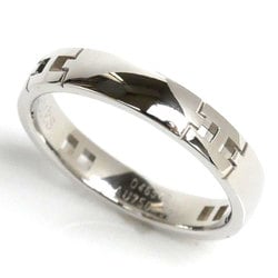 HERMES Hermes K18WG White Gold Hercules Ring Size 11.5 52 3.9g Women's