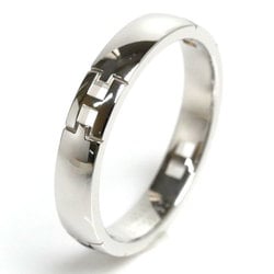 HERMES Hermes K18WG White Gold Hercules Ring Size 11.5 52 3.9g Women's