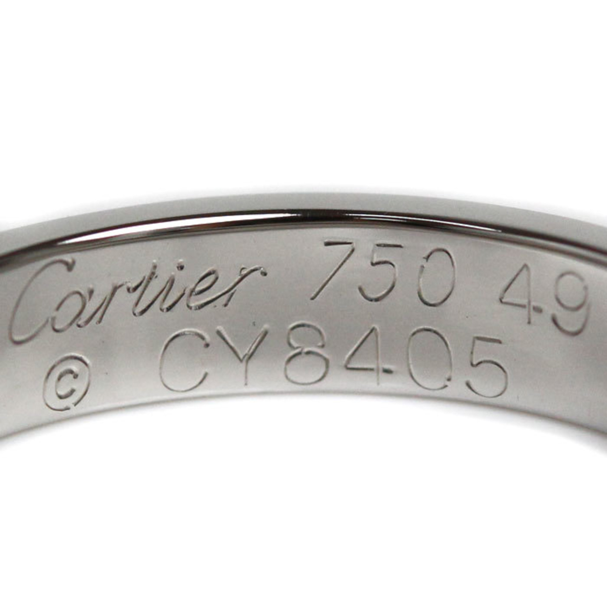 CARTIER Cartier K18WG White Gold Love Ring B4085149 Size 9 49 3.7g Women's