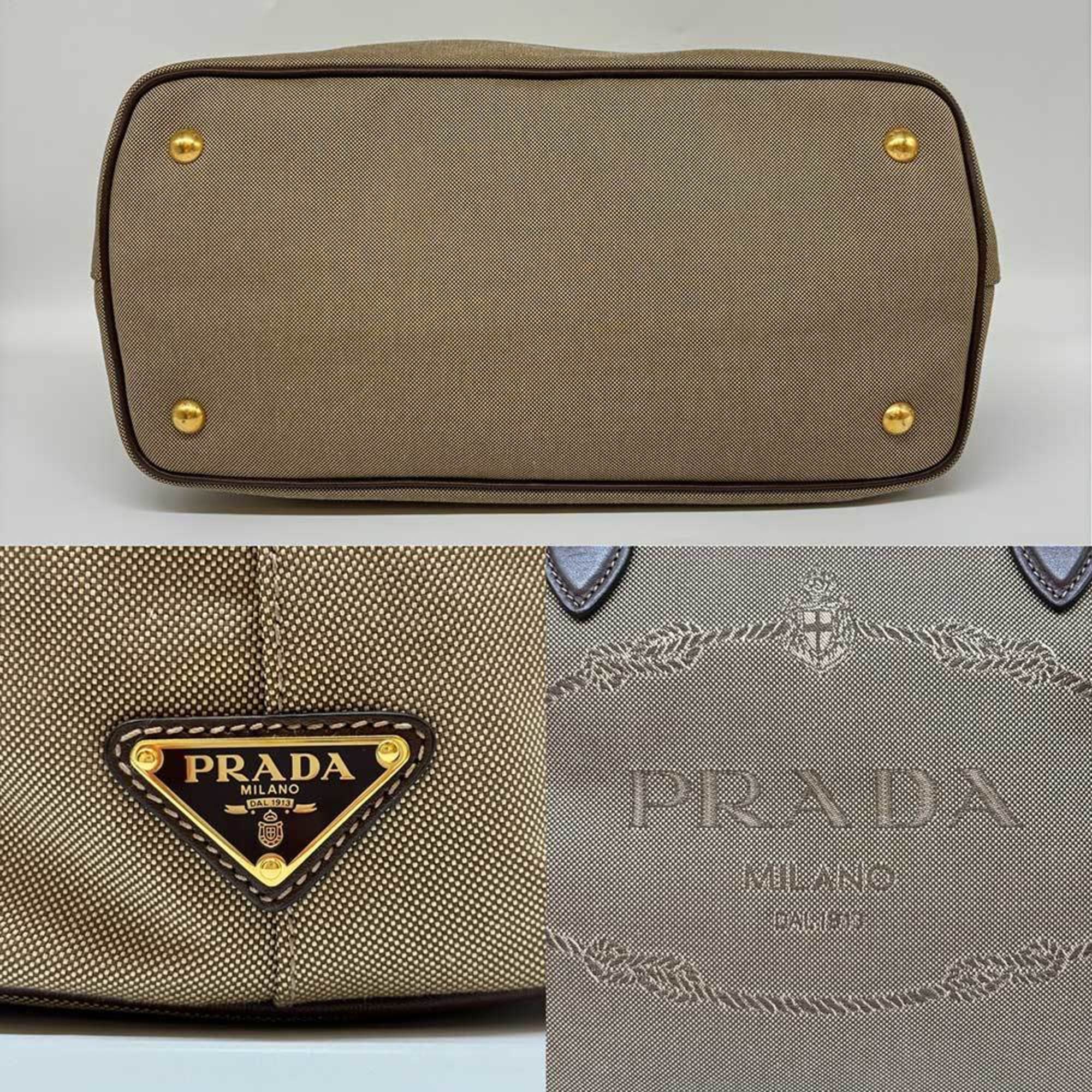 Prada Tote Bag Jacquard Canvas 1BA579 PRADA