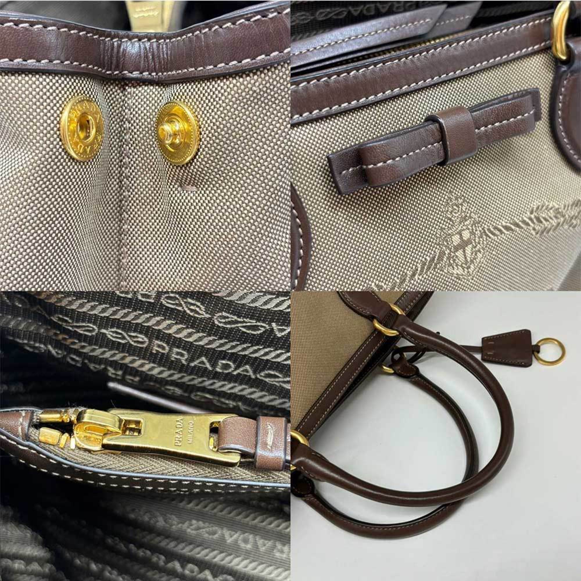 Prada Tote Bag Jacquard Canvas 1BA579 PRADA