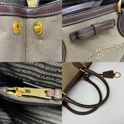 Prada Tote Bag Jacquard Canvas 1BA579 PRADA