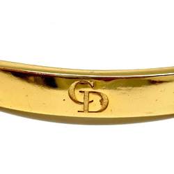 Christian Dior Dior Plate Bracelet Gold Large Size L Cuban DIOR