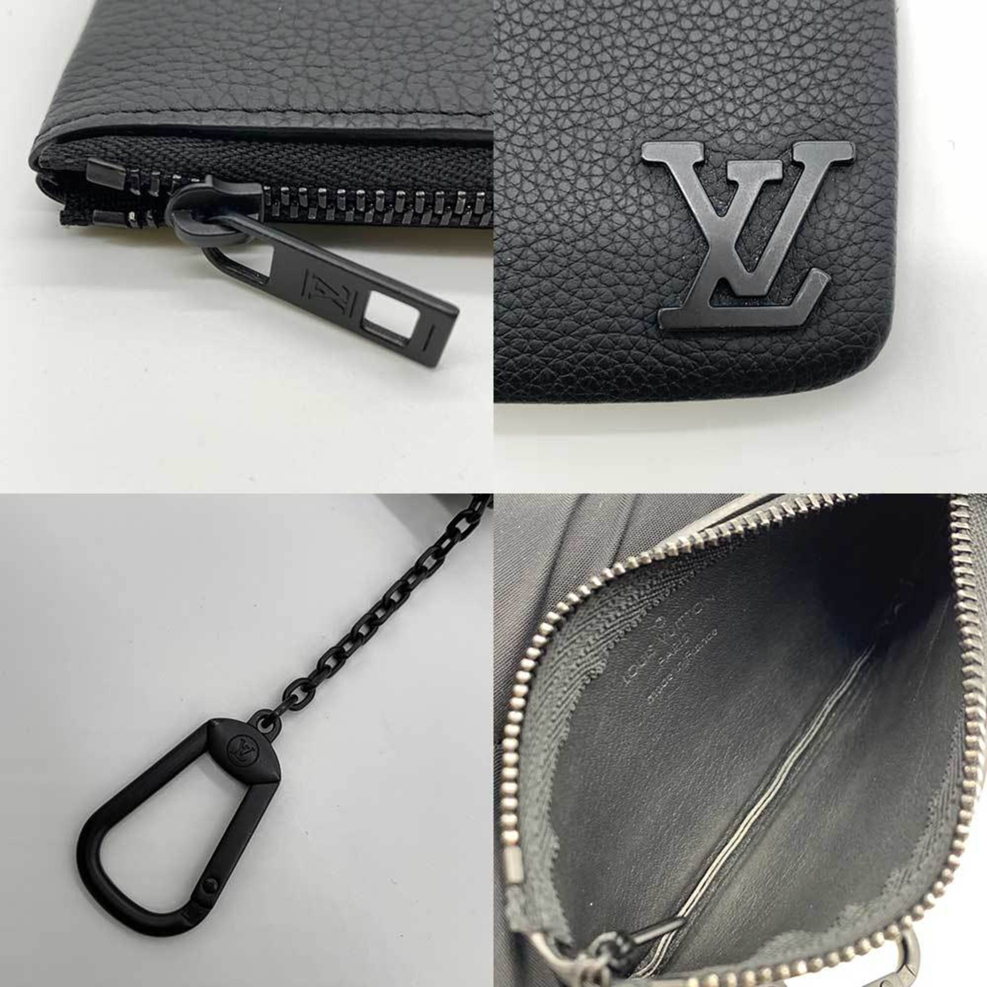 Louis Vuitton Accessories LV Aerogram Pochette Cle Noir Black Wallet/Coin Case Coin Purse Key Men's Leather M81031 LOUISVUITTON