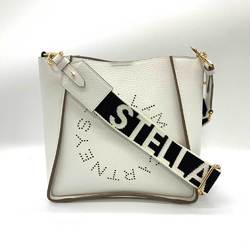 Stella McCartney Bag Shoulder White Crossbody Punching Circle Women's Faux Leather 700073 MCCARTNEY