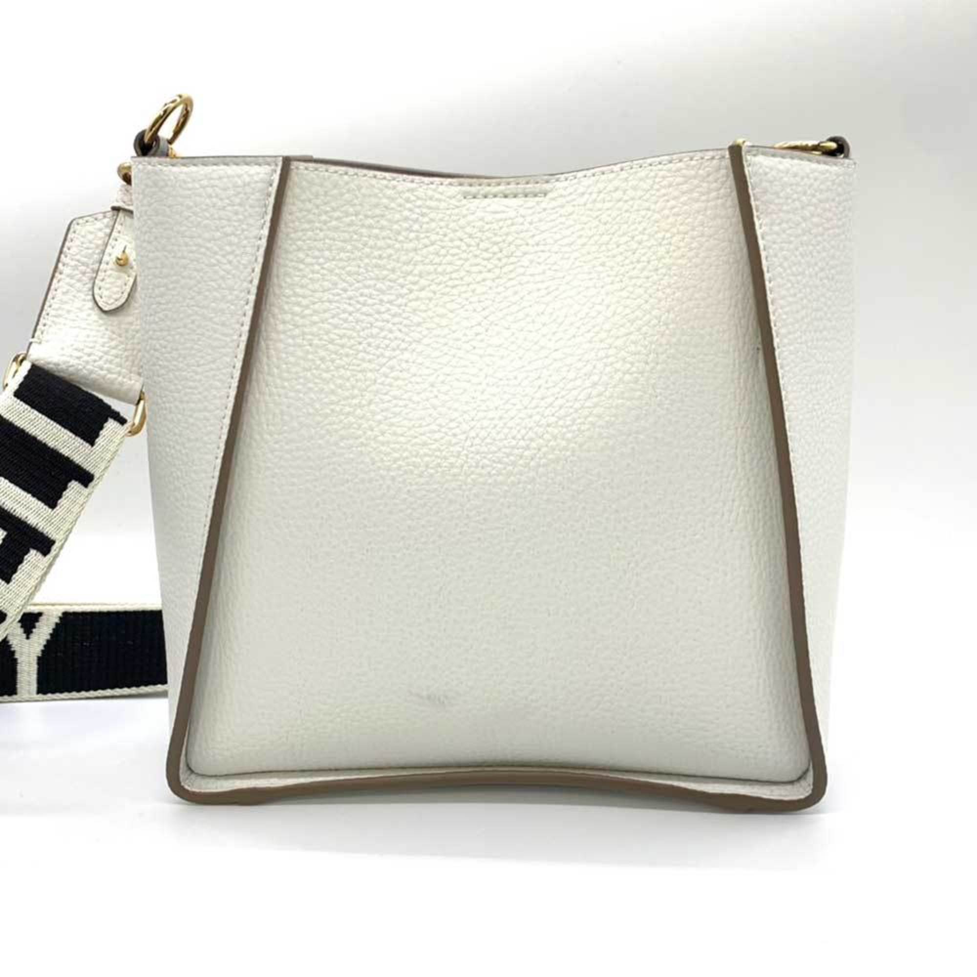 Stella McCartney Bag Shoulder White Crossbody Punching Circle Women's Faux Leather 700073 MCCARTNEY