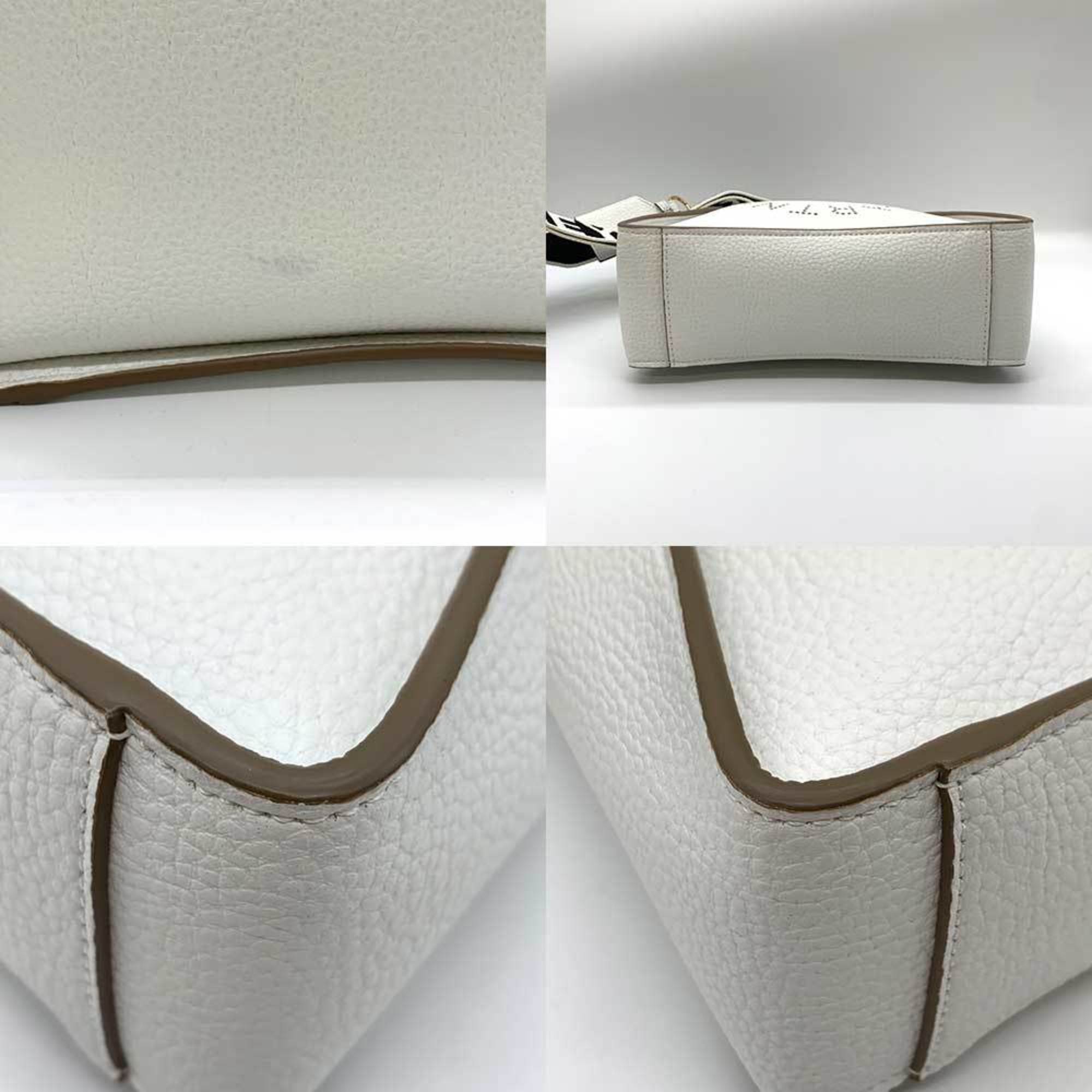 Stella McCartney Bag Shoulder White Crossbody Punching Circle Women's Faux Leather 700073 MCCARTNEY