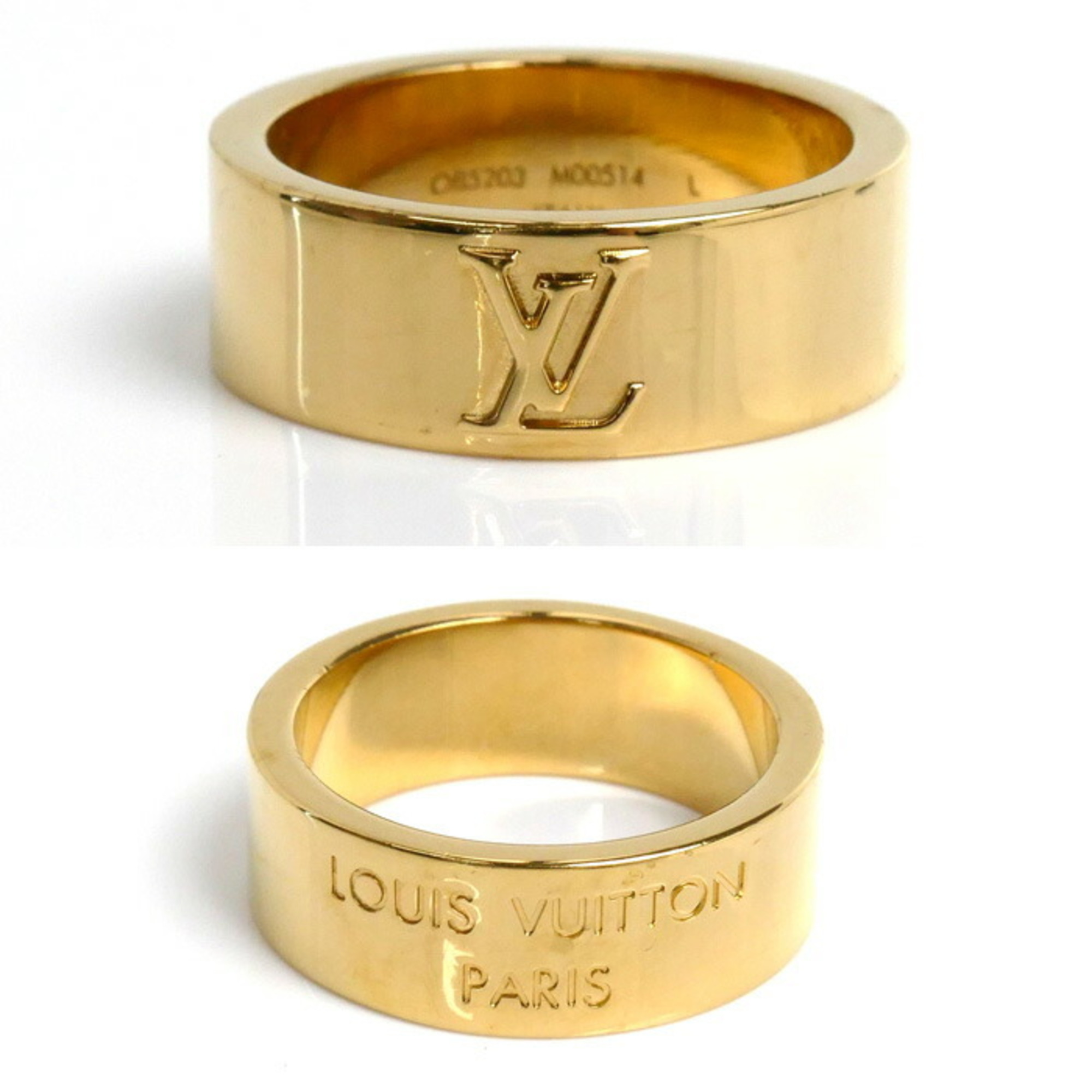 LOUIS VUITTON Louis Vuitton Ring LV Instinct Set 2 M00514 L Gold Size 21 Silver 23 Men's