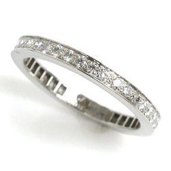 Van Cleef & Arpels Pt950 Platinum Romance Full Eternity Diamond Ring, Diamond, Size 6, 46, 2.3g, Women's