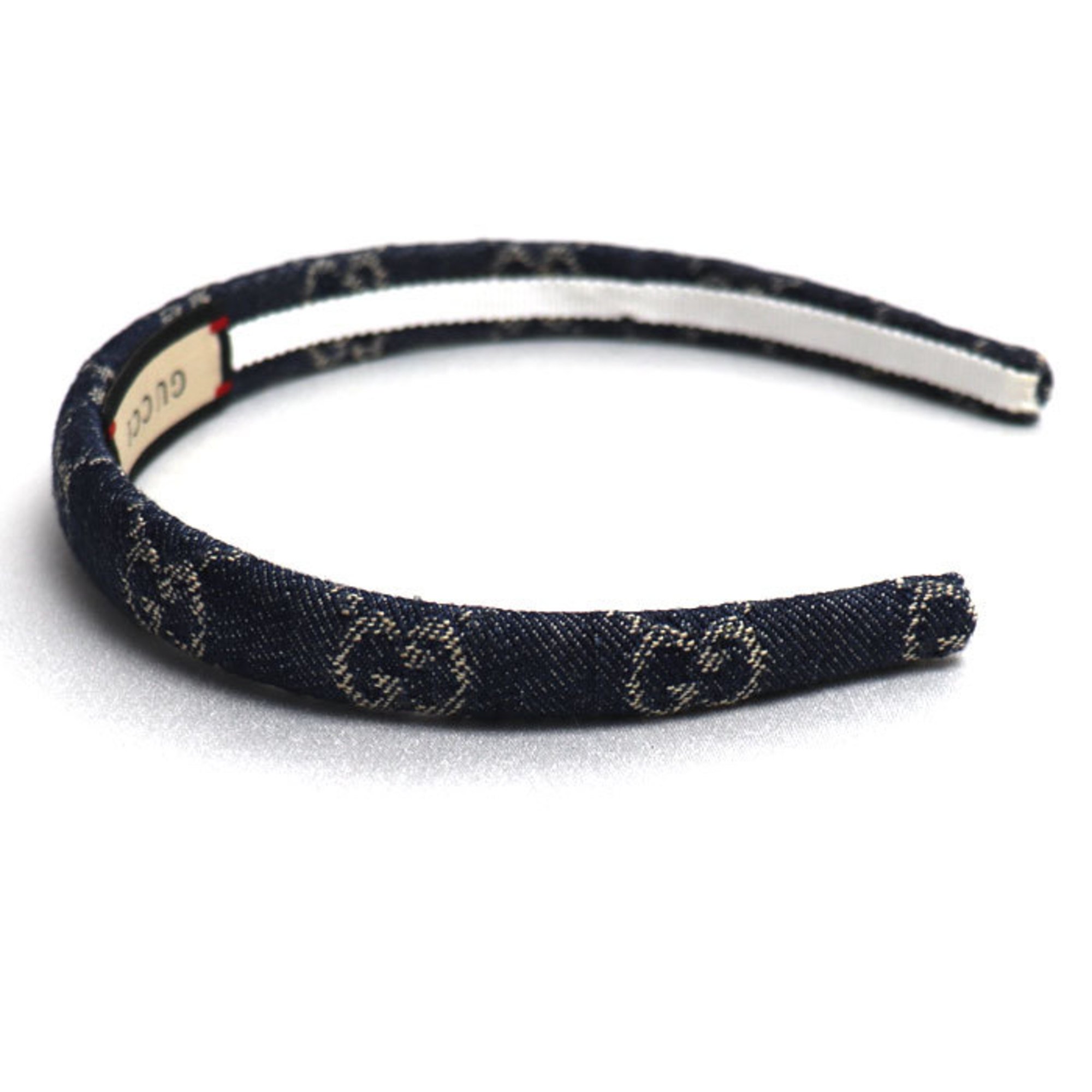 GUCCI Eco-Wash Denim Headband, Navy, 652835 3HAAH, Women's