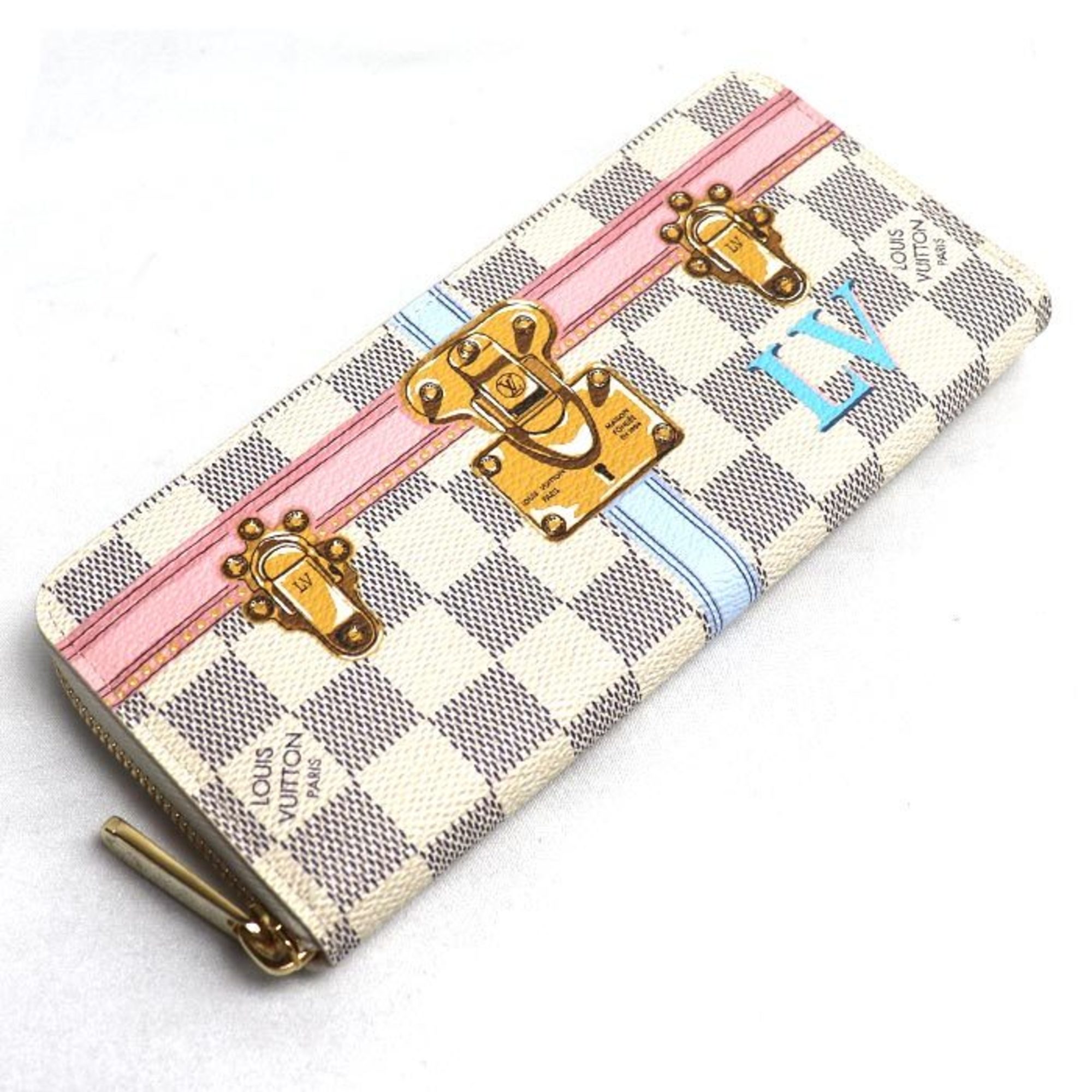 LOUIS VUITTON Louis Vuitton Portefeuille Clemence Long Wallet Round Multicolor N60109 Women's