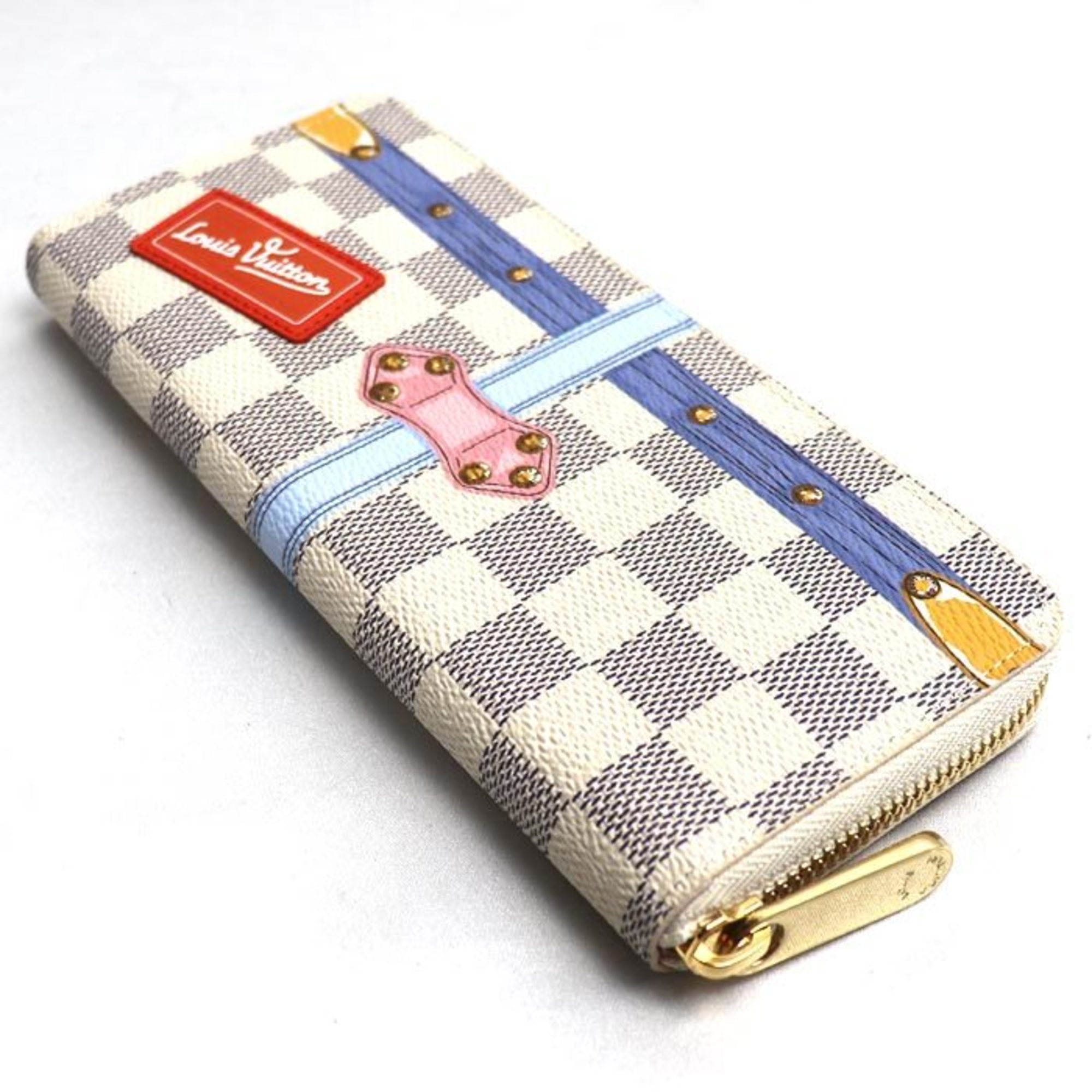 LOUIS VUITTON Louis Vuitton Portefeuille Clemence Long Wallet Round Multicolor N60109 Women's