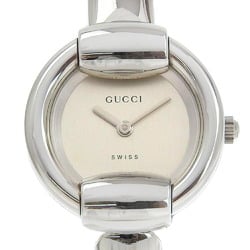 Gucci 1400L Silver Dial SS Quartz 24mm Ladies Round Watch
