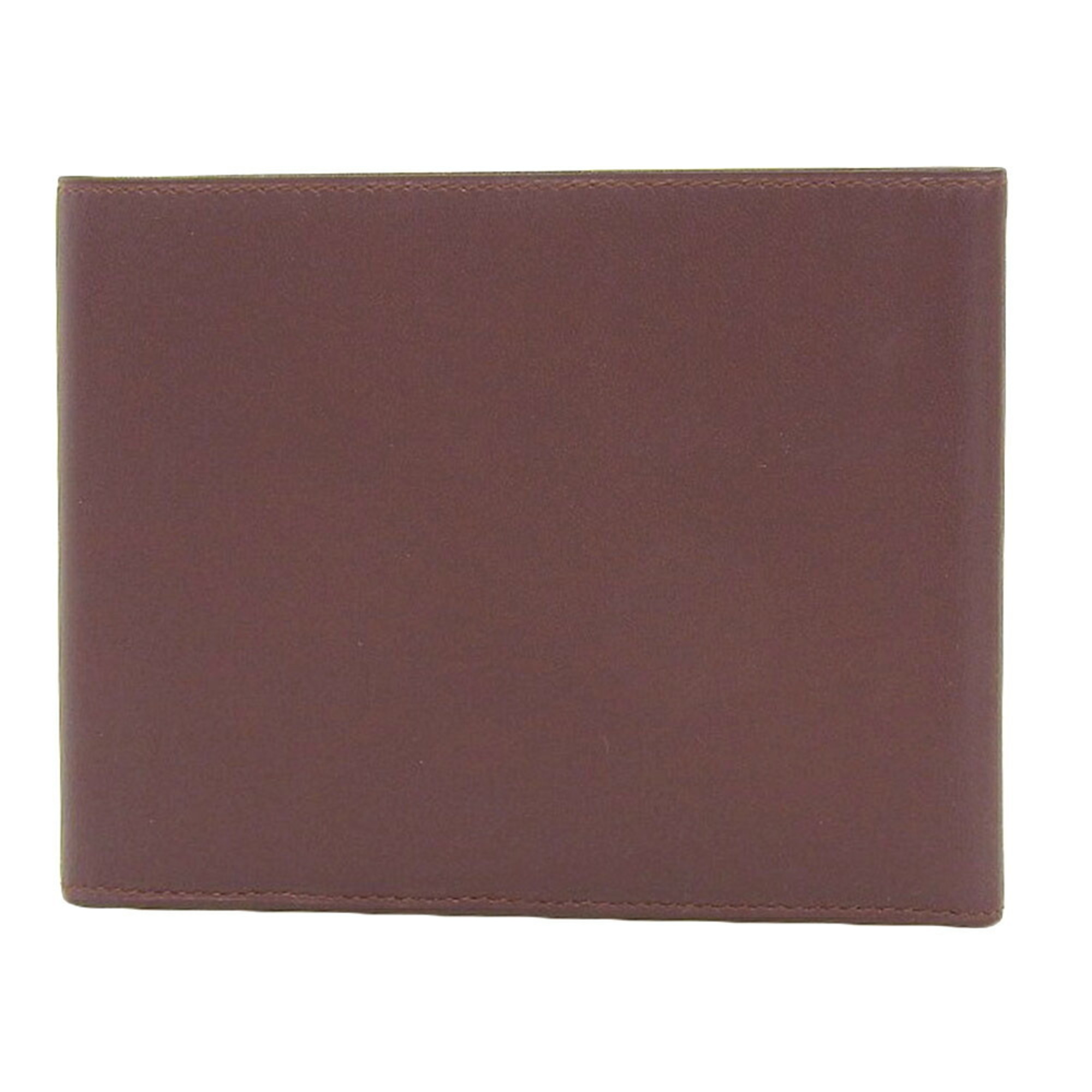 CARTIER Must Line Tri-fold Wallet Leather Bordeaux