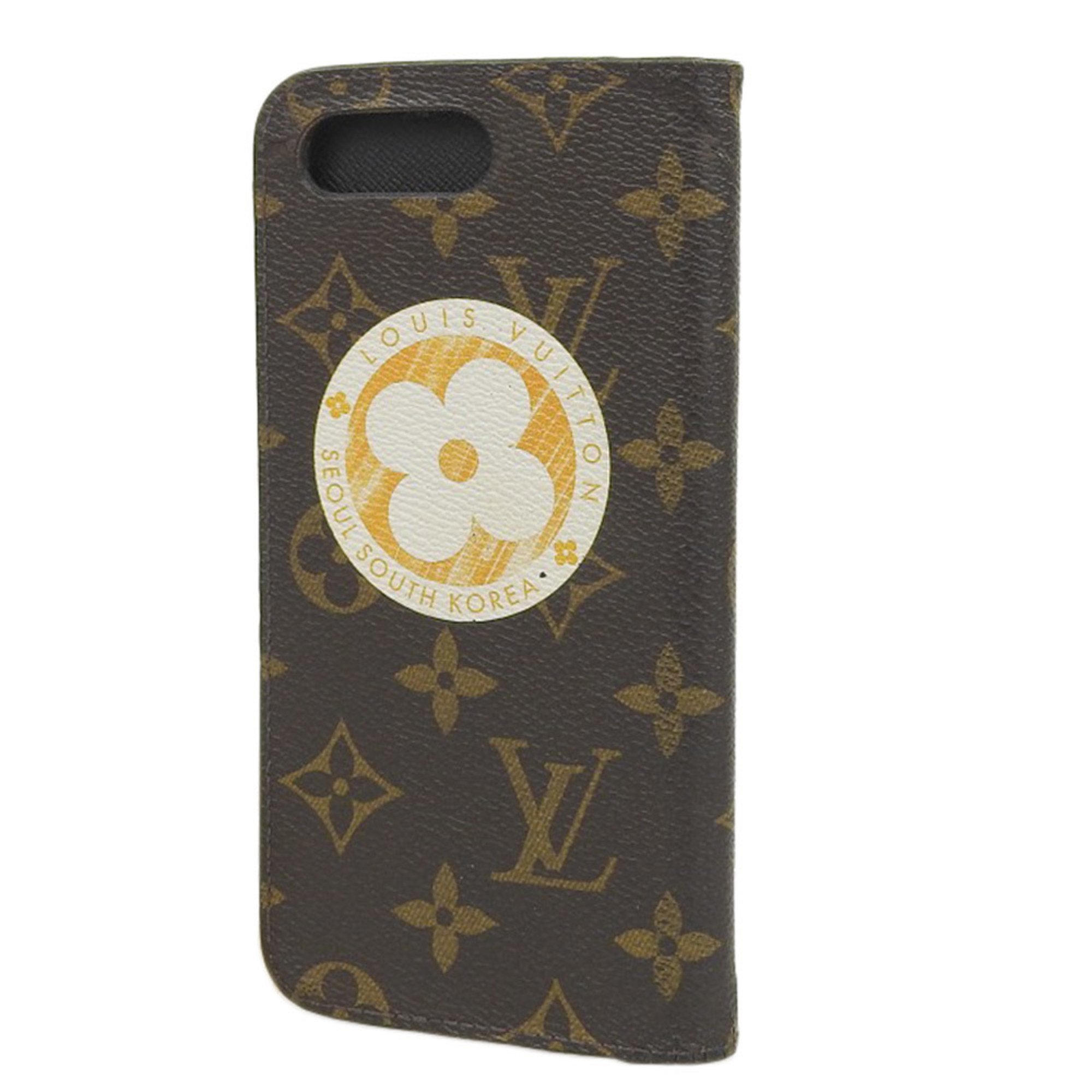 Louis Vuitton Monogram Folio Plus Dog Smartphone Case iPhone8