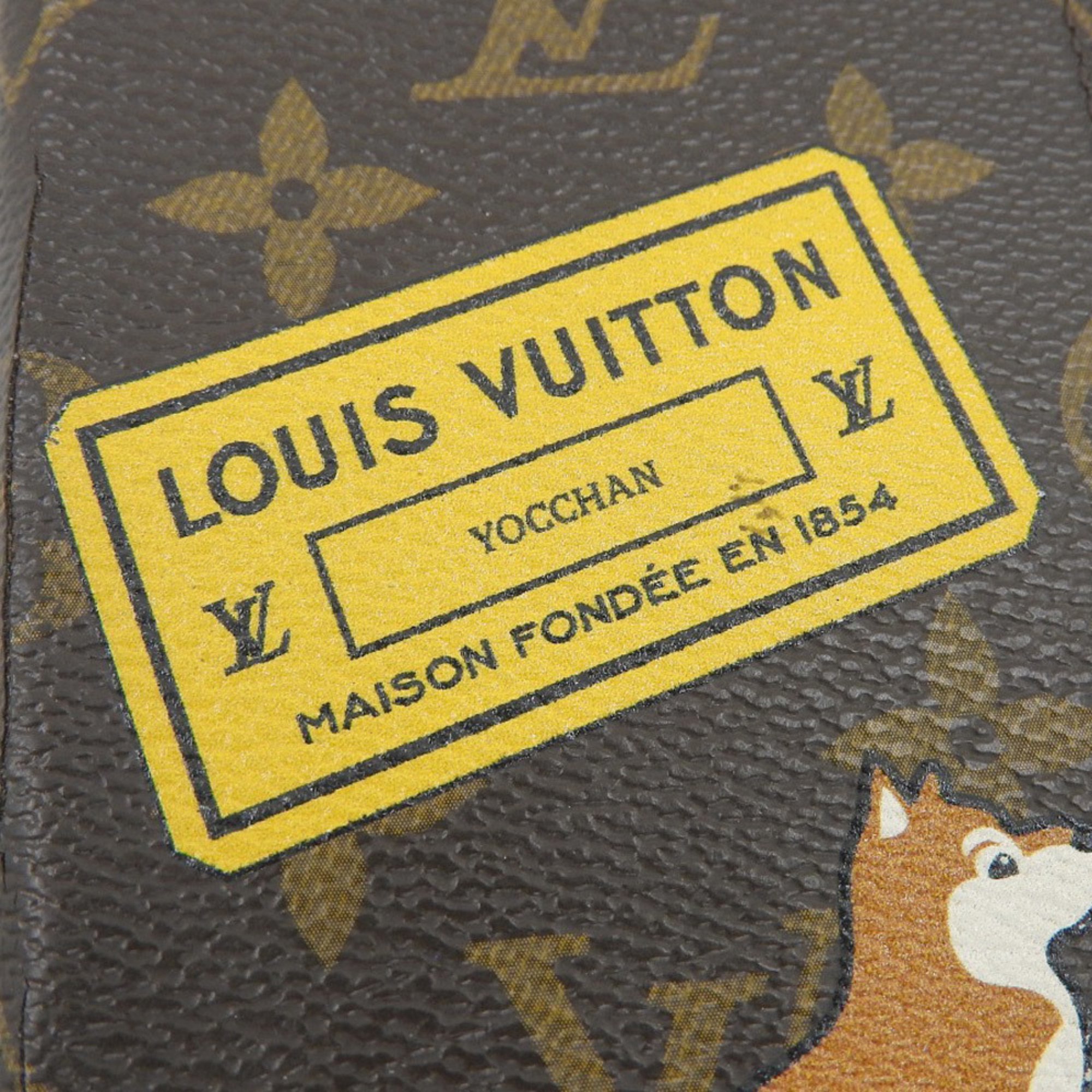 Louis Vuitton Monogram Folio Plus Dog Smartphone Case iPhone8