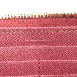 PRADA L-shaped long wallet 1M1183 Saffiano leather pink