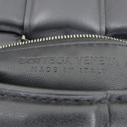 BOTTEGA VENETA Maxi Intrecciato Padded Cassette Shoulder Bag Leather Black