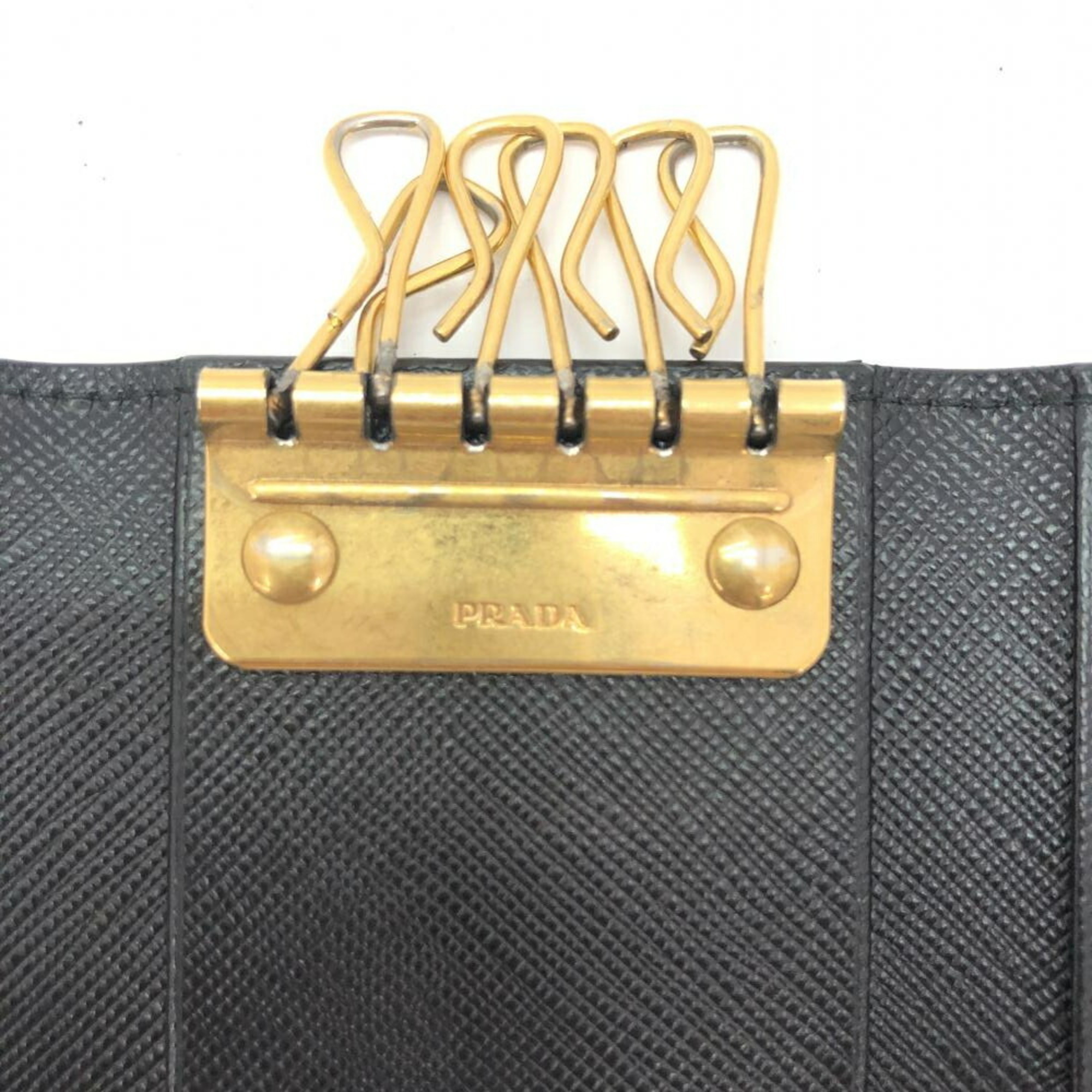 PRADA Saffiano 6-Key Case, Black