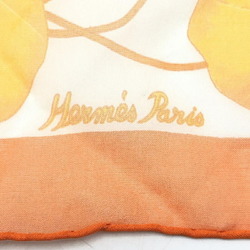 HERMES Carré 40 Scarf Orange Hermes Silk