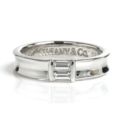 TIFFANY&Co. Tiffany K18WG White Gold Stacking 2PD Ring Diamond Size 14 5.5g Women's