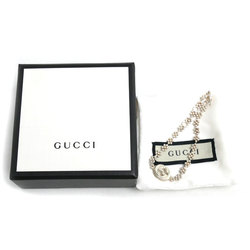 GUCCI Gucci Silver 925 Interlocking G Bracelet 481687 J8400 8106 6.6g 15.5/17/18.5cm Women's