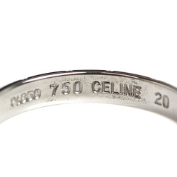 CELINE Pt850 Platinum K18YG Yellow Gold Ring Size 20 3.9g Men's