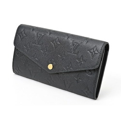 Louis Vuitton LOUIS VUITTON Portefeuille Sarah Long Flap Wallet M82257 Monogram Empreinte Noir (Black) S-155918