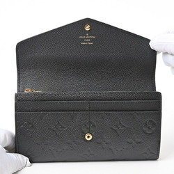 Louis Vuitton LOUIS VUITTON Portefeuille Sarah Long Flap Wallet M82257 Monogram Empreinte Noir (Black) S-155918