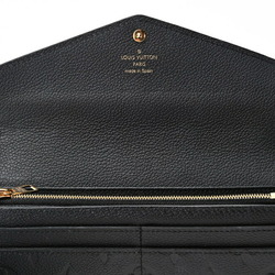 Louis Vuitton LOUIS VUITTON Portefeuille Sarah Long Flap Wallet M82257 Monogram Empreinte Noir (Black) S-155918