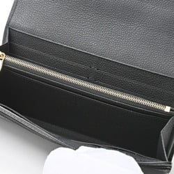 Louis Vuitton LOUIS VUITTON Portefeuille Sarah Long Flap Wallet M82257 Monogram Empreinte Noir (Black) S-155918