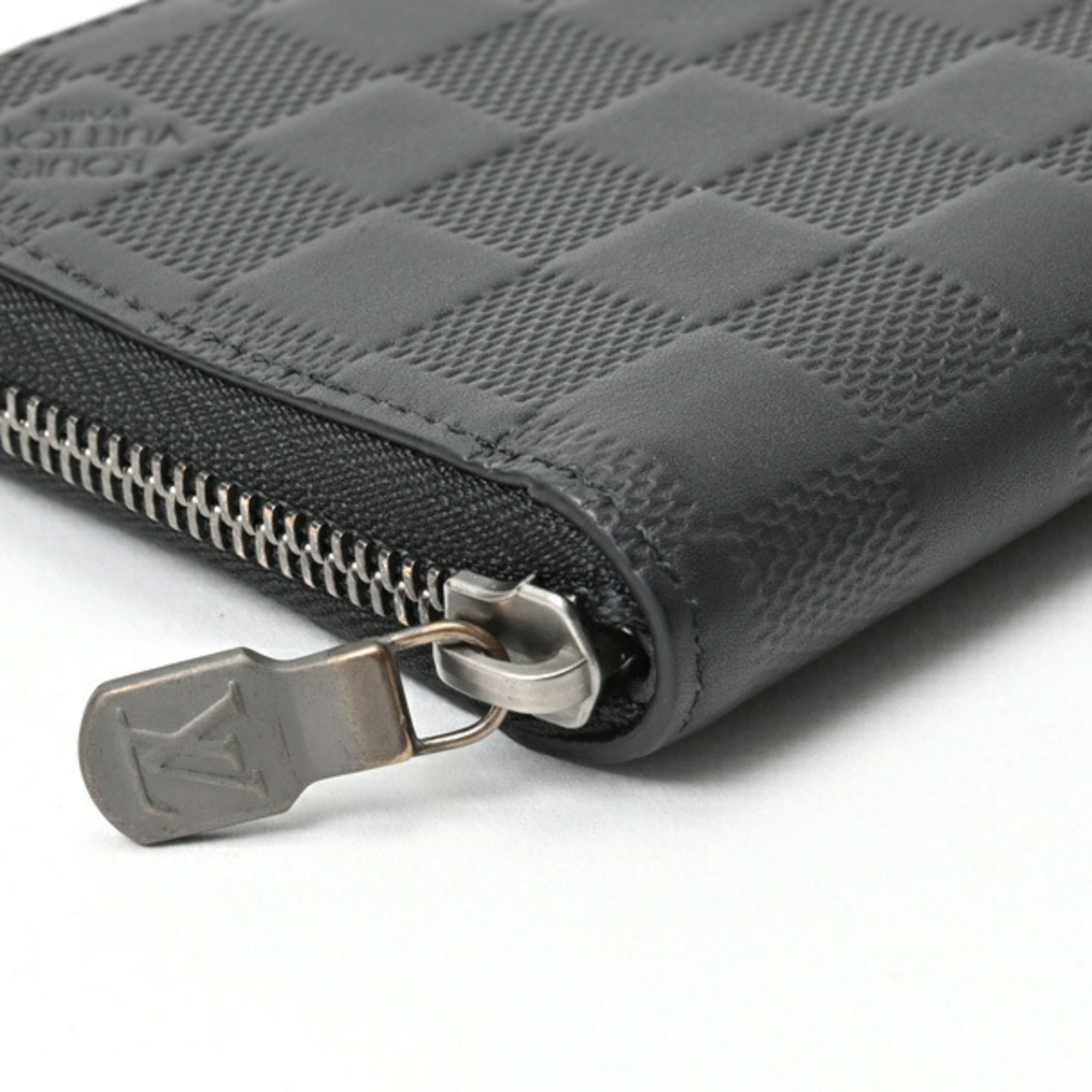 Louis Vuitton Zippy Wallet Vertical N63548 Damier Infinie Noir (Black) S-155891