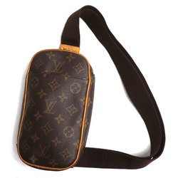 LOUIS VUITTON Louis Vuitton Pochette Ganju Body Bag Monogram Brown M51870 Men's