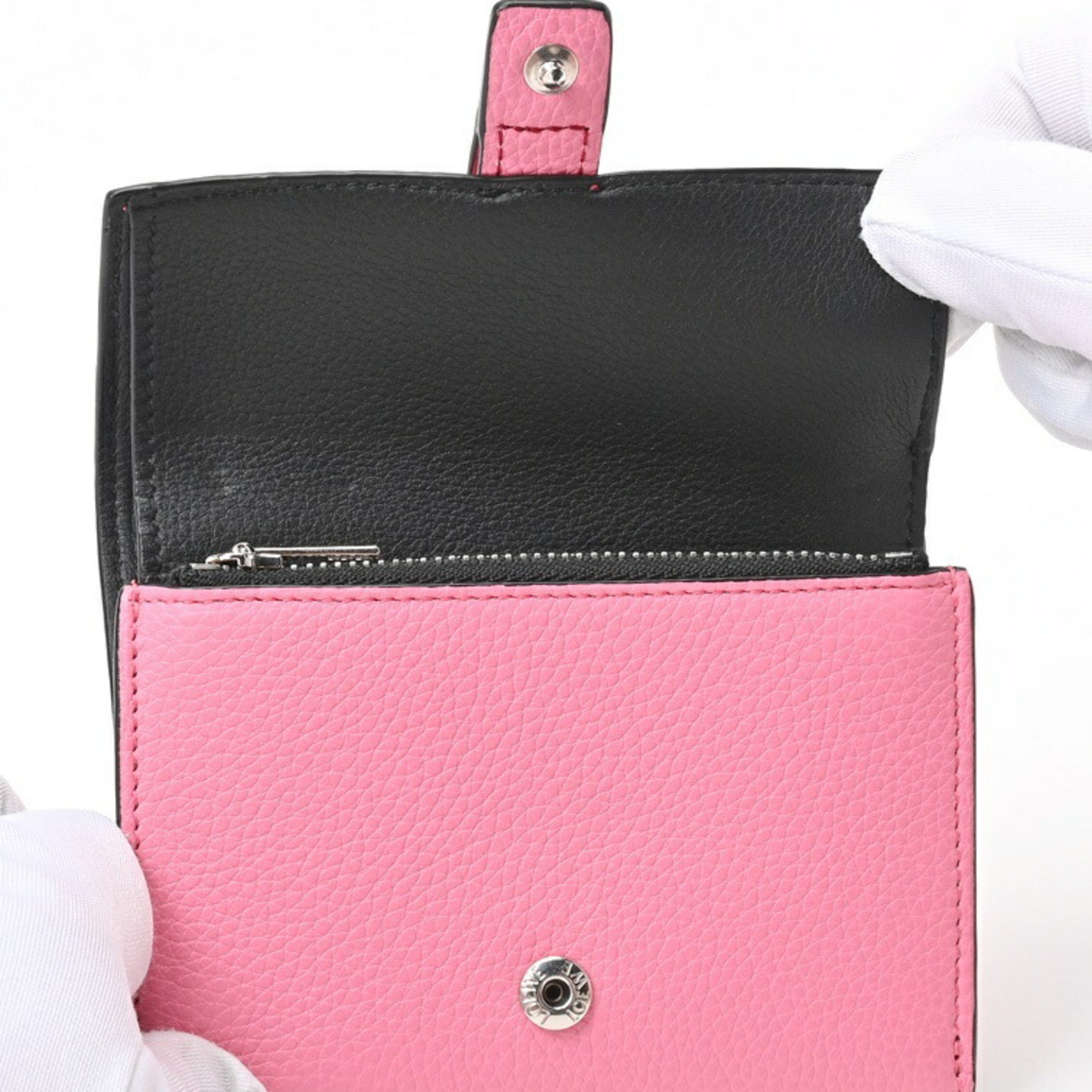 LOEWE Vertical Wallet Small C660S86X01 Soft Grain Calf Pink S-155787