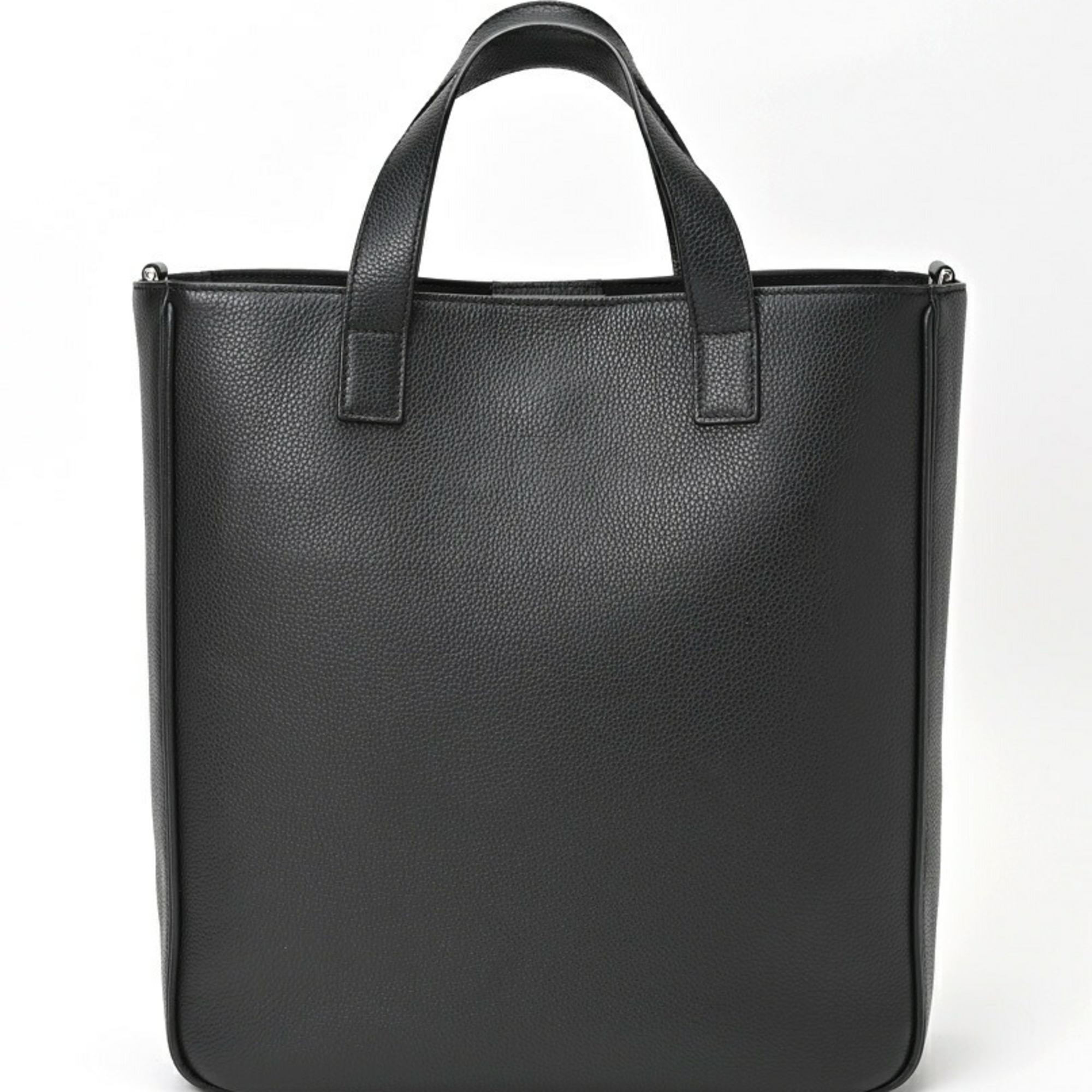 Dior Saddle Tote Bag Leather Black S-155998