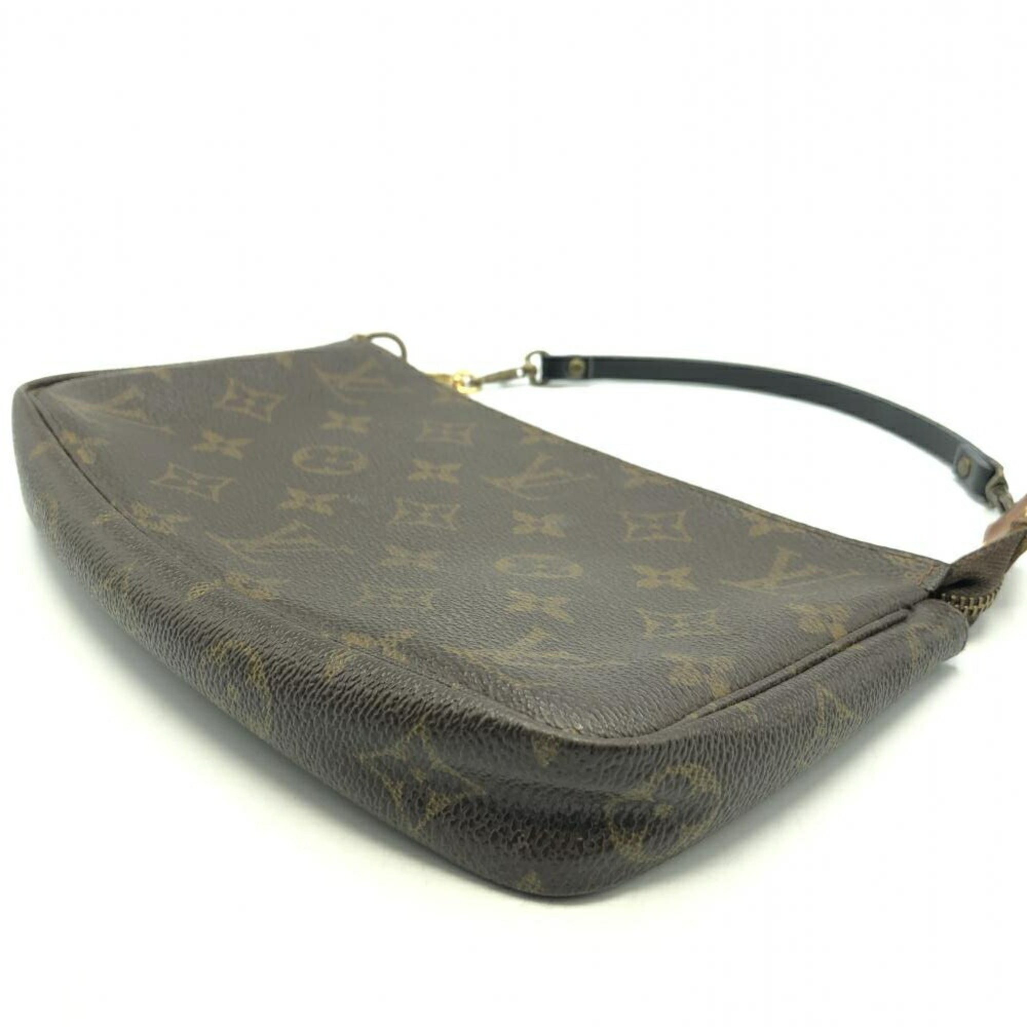 LOUIS VUITTON Monogram Pochette Accessoires M40712 Shoulder Bag Non-genuine Cracked Louis Vuitton