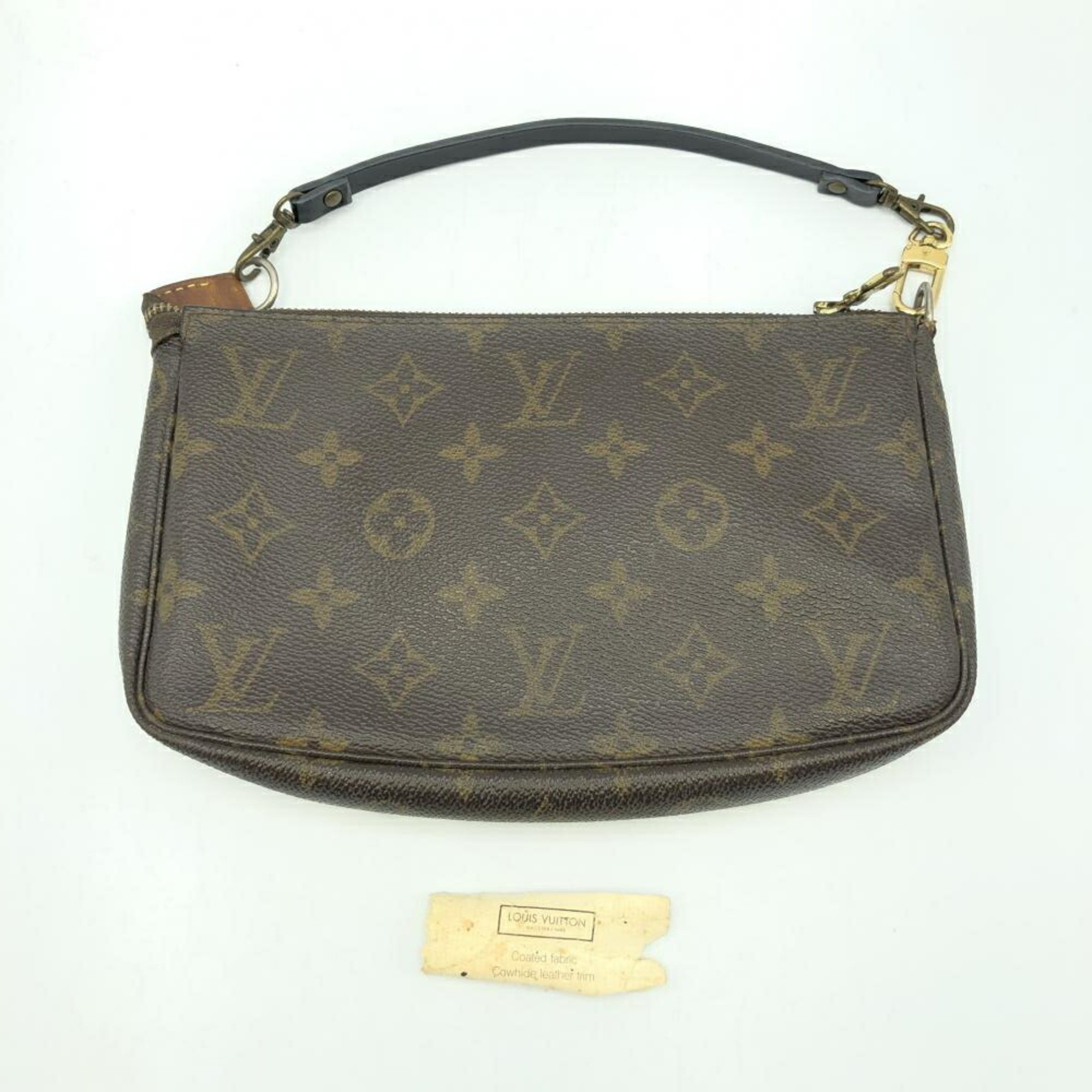 LOUIS VUITTON Monogram Pochette Accessoires M40712 Shoulder Bag Non-genuine Cracked Louis Vuitton