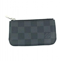 LOUIS VUITTON Damier Pochette Cle Wallet/Coin Case Black N60155 R-B Louis Vuitton