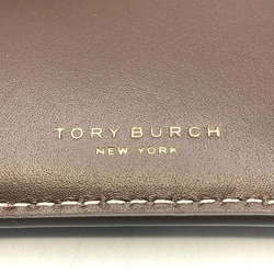 TORY BURCH Leather Felix Tri-fold Wallet Black Tory Burch