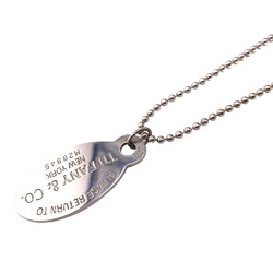 TIFFANY&Co. Tiffany Return to 925 26.5g Oval Tag Necklace Silver Women's